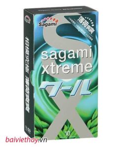 Bao cao su Sagami Xtreme Spearmint Bac Ha Mat Lanh 5 1-shopthanhtung