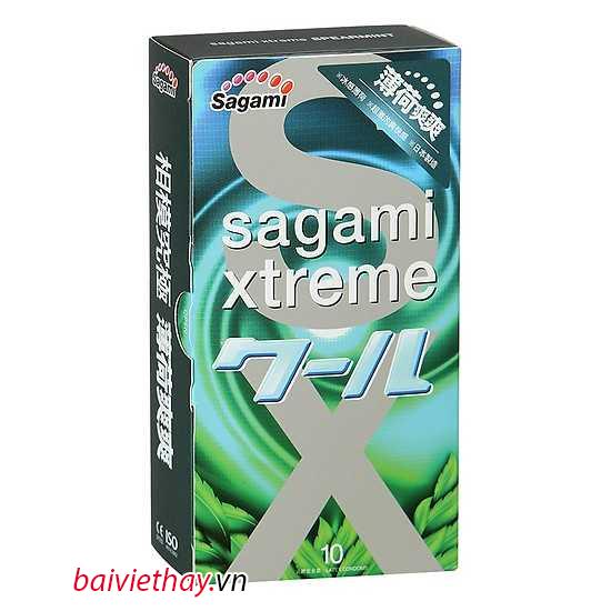 Bao cao su Sagami Xtreme Spearmint Bac Ha Mat Lanh 5 1-shopthanhtung